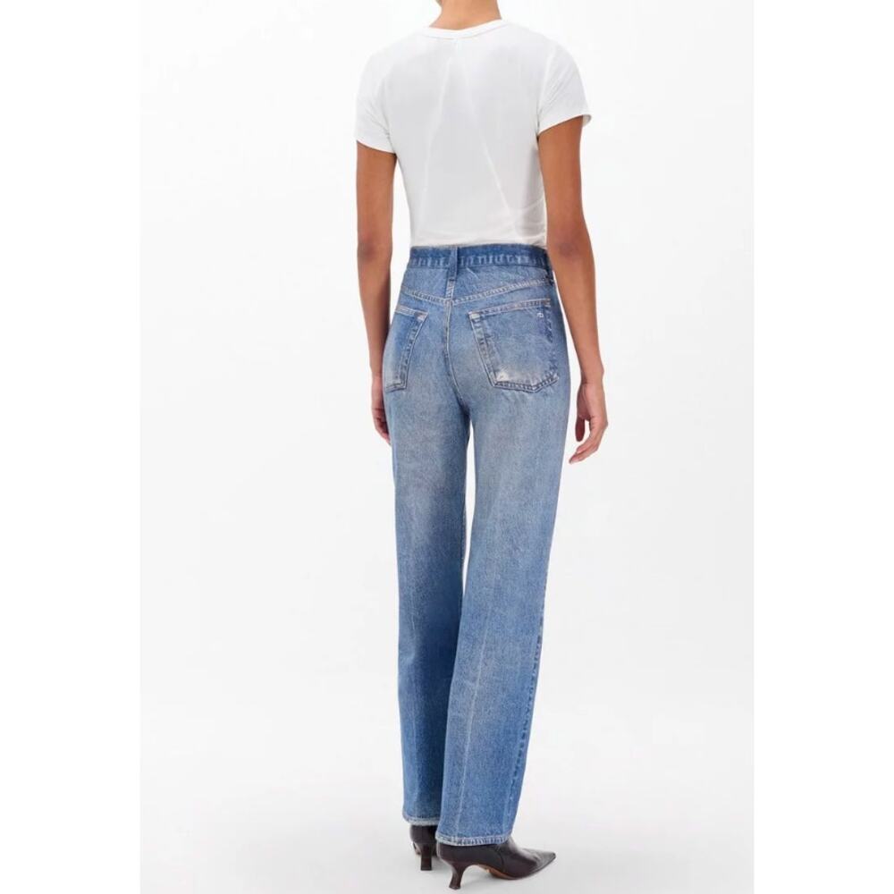 Rag & Bone Miramar Shea Relaxed Sweatpants Straight Pants Jeans Ryder Blue 26 - Picture 2 of 6
